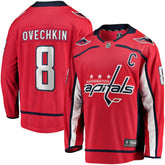 Alexander Ovechkin Washington Capitals Fanatics Captain Patch Home Breakaway Jersey - Red - NHL