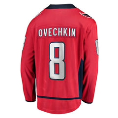 Alexander Ovechkin Washington Capitals Fanatics Captain Patch Home Breakaway Jersey - Red - NHL