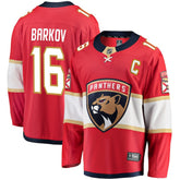 Aleksander Barkov Florida Panthers Fanatics Captain Patch Home Breakaway Jersey - Red - NHL