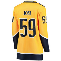 Roman Josi Nashville Predators Fanatics Women's Home Breakaway Player Jersey - Gold - NHL