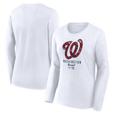 Washington Nationals Fanatics Women's Lightweight Fitted Long Sleeve T-Shirt - MLB