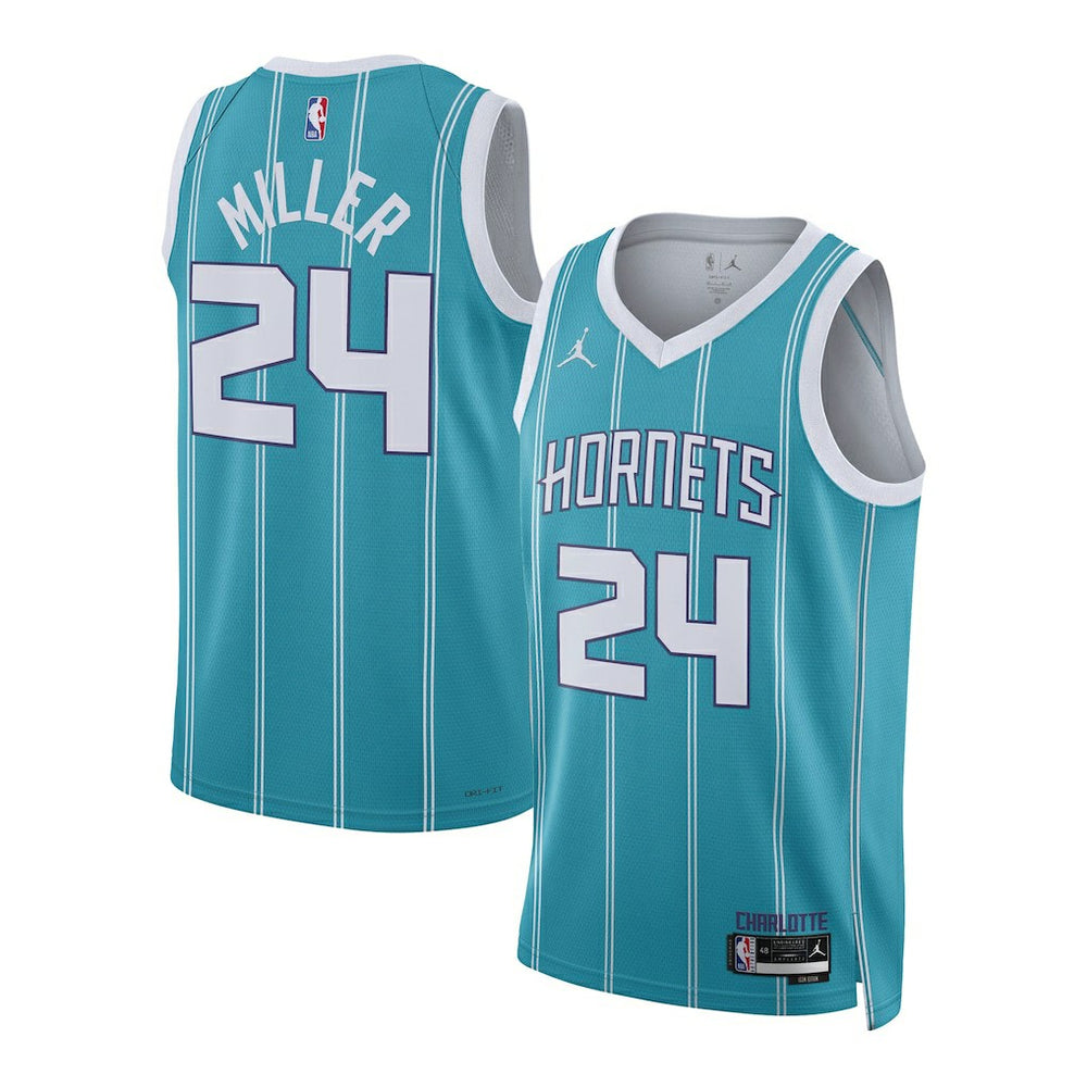 Brandon Miller Charlotte Hornets Unisex NBA Draft Swingman Jersey Icon Edition Teal - NBA