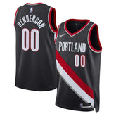 Scoot Henderson Portland Trail Blazers Unisex 2023 NBA Draft Swingman Jersey Icon Edition Black - NBA
