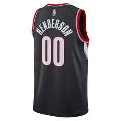 Scoot Henderson Portland Trail Blazers Unisex 2023 NBA Draft Swingman Jersey Icon Edition Black - NBA