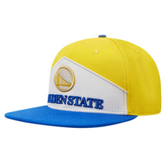 Golden State Warriors Pro Standard Pinch Chevron Adjustable Hat Gold/Royal - NBA