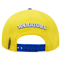Golden State Warriors Pro Standard Pinch Chevron Adjustable Hat Gold/Royal - NBA