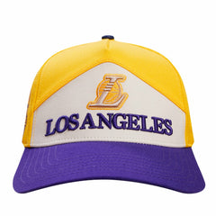 Los Angeles Lakers Pro Standard Pinch Chevron Adjustable Hat Gold/Purple - NBA