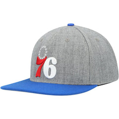 Philadelphia 76ers Pro Standard Classic Logo Two-Tone Snapback Hat Gray/Royal - NBA
