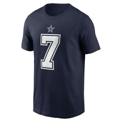 Trevon Diggs Dallas Cowboys Player Name & Number T-Shirt Navy | Nike for Sale