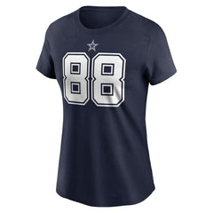CeeDee Lamb Dallas Cowboys Women's Player Name & Number T-Shirt Navy | Nike for Sale
