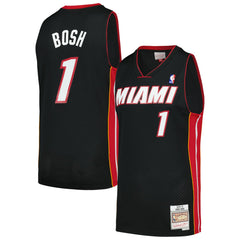 Chris Bosh Miami Heat 2012/13 Hardwood Classics Swingman Jersey Black - NBA