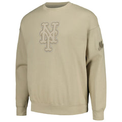 New York Mets Pro Standard Neutral Drop Shoulder Pullover Sweatshirt - MLB