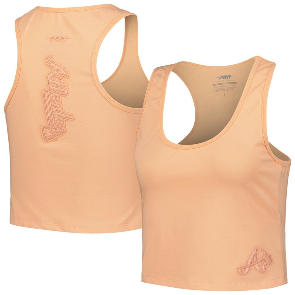 Atlanta Braves Pro Standard Women's Neutral Fitted Racerback Tank Top - MLB