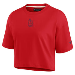 St. Louis Cardinals Fanatics Women's Elements Super Soft Boxy Cropped T-Shirt - MLB