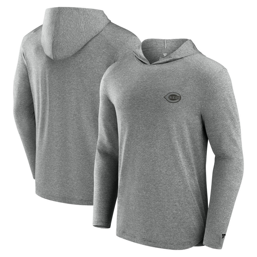 Cincinnati Reds Fanatics Front Office Tech Lightweight Hoodie T-Shirt - MLB
