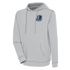 Dallas Mavericks Antigua Axe Bunker Tri-Blend Pullover Hoodie Gray - NBA