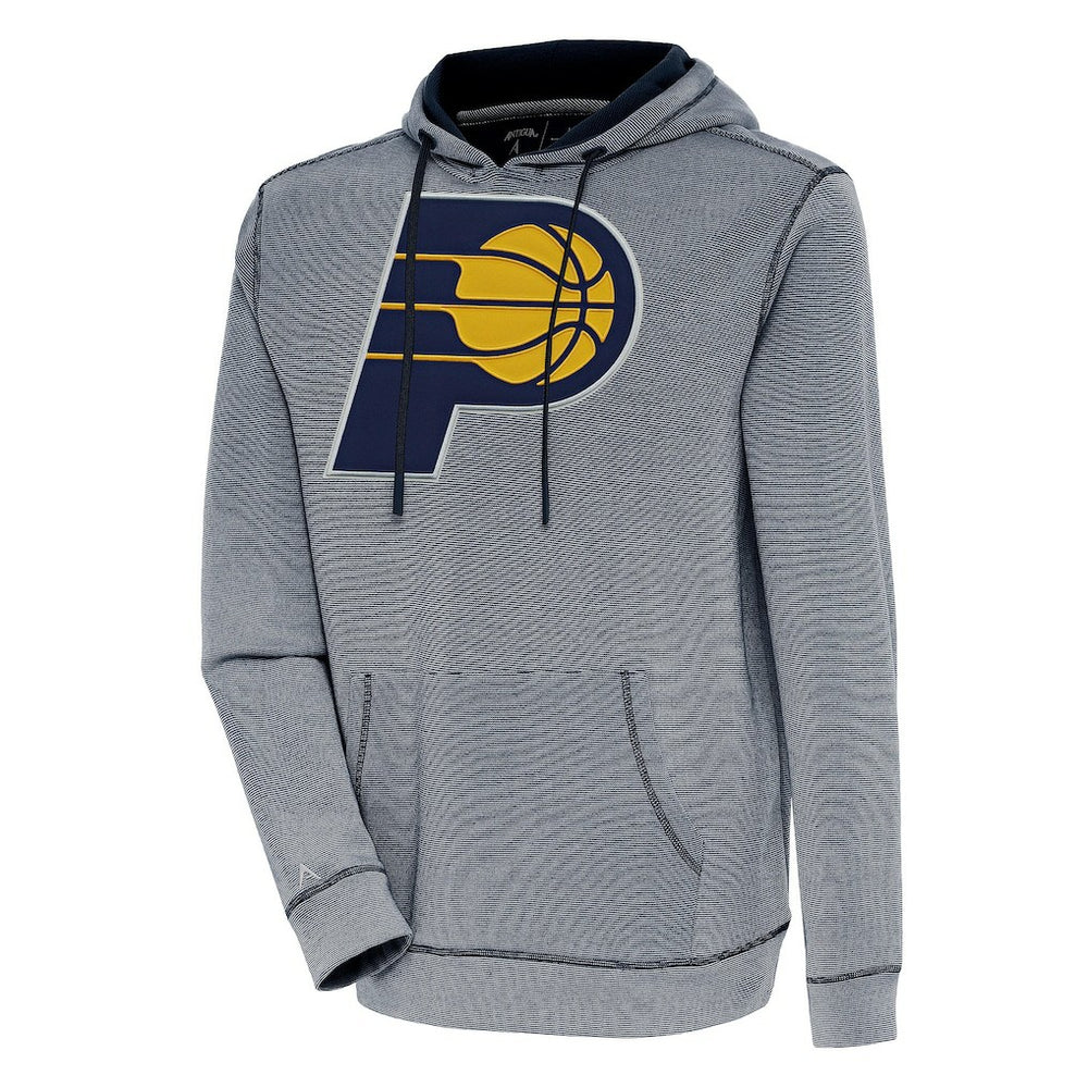Indiana Pacers Antigua Axe Bunker Tri-Blend Pullover Hoodie Navy - NBA