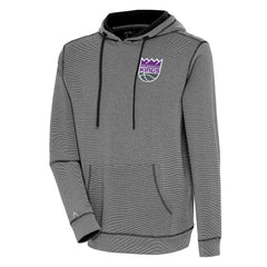 Sacramento Kings Antigua Axe Bunker Tri-Blend Pullover Hoodie Black - NBA