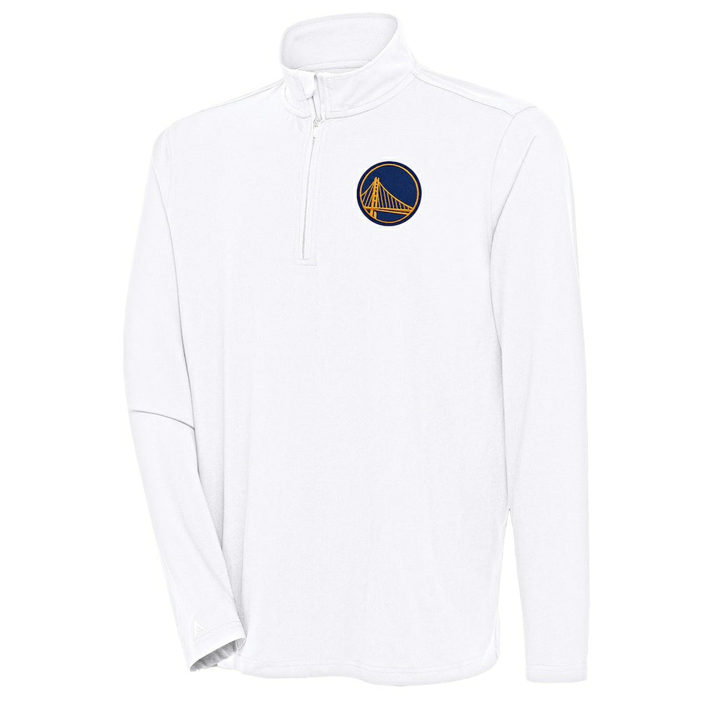Golden State Warriors Antigua Hunk Quarter-Zip Pullover Top White - NBA
