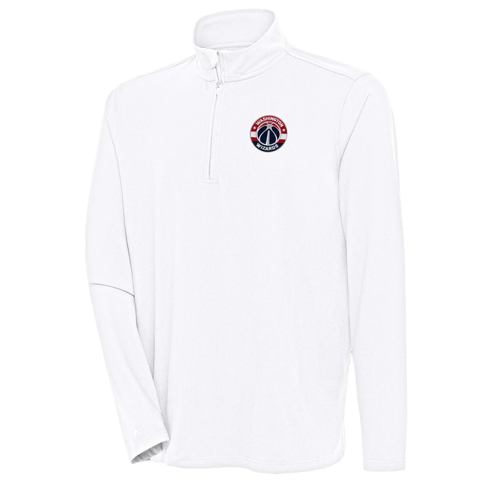 Washington Wizards Antigua Hunk Quarter-Zip Pullover Top White - NBA