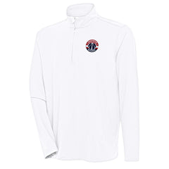 Washington Wizards Antigua Hunk Quarter-Zip Pullover Top White - NBA