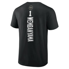 Victor Wembanyama San Antonio Spurs Playmaker Name & Number T-Shirt Black - NBA