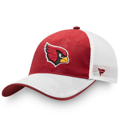 Arizona Cardinals Iconic Defender Trucker Adjustable Hat Cardinal/White | Fanatics
