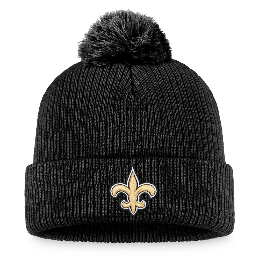 New Orleans Saints Women's Cuffed Knit Hat with Pom Black | Fanatics