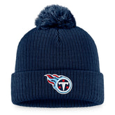 Tennessee Titans Women's Cuffed Knit Hat with Pom Navy | Fanatics