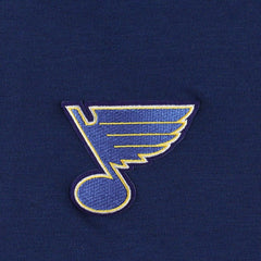 St. Louis Blues Antigua Spikes Raglan Quarter-Zip Hoodie - Heather Navy - NHL