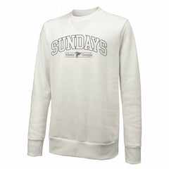 Atlanta Falcons Majestic Threads Unisex Sundays Block Letter Crewneck Pullover Sweatshirt White | NFL