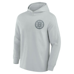 Boston Bruins Fanatics Elements Lightweight Tri-Blend Fleece Hoodie - Gray - NHL