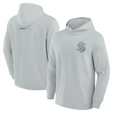 Seattle Kraken Fanatics Elements Lightweight Tri-Blend Fleece Hoodie - Gray - NHL