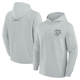 Pittsburgh Penguins Fanatics Elements Lightweight Tri-Blend Fleece Hoodie - Gray - NHL