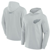 Detroit Red Wings Fanatics Elements Lightweight Tri-Blend Fleece Hoodie - Gray - NHL