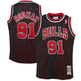 Dennis Rodman Chicago Bulls Youth 1995/96 Hardwood Classics Swingman Jersey Black - NBA