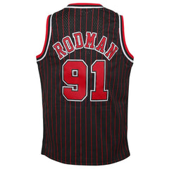 Dennis Rodman Chicago Bulls Youth 1995/96 Hardwood Classics Swingman Jersey Black - NBA
