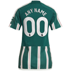 Manchester United Women's 2023/24 Away Replica Custom Jersey Green | Adidas discount
