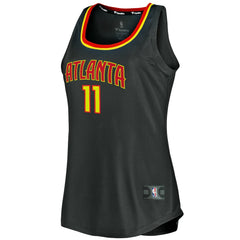 Trae Young Atlanta Hawks Women's Fast Break Tank Jersey Icon Edition Black - NBA