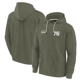 Philadelphia 76ers Unisex Elements Super Soft Fleece Pullover Hoodie Olive - NBA