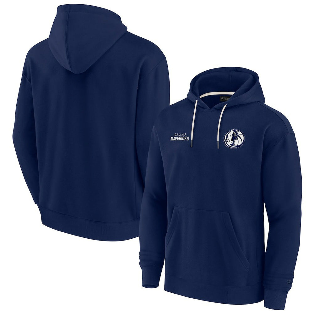 Dallas Mavericks Unisex Elements Super Soft Fleece Pullover Hoodie Navy - NBA