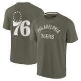 Philadelphia 76ers Unisex Elements Super Soft Short Sleeve T-Shirt Olive - NBA