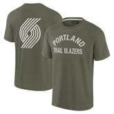 Portland Trail Blazers Unisex Elements Super Soft Short Sleeve T-Shirt Olive - NBA