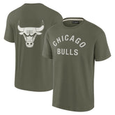 Chicago Bulls Unisex Elements Super Soft Short Sleeve T-Shirt Olive - NBA