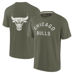 Chicago Bulls Unisex Elements Super Soft Short Sleeve T-Shirt Olive - NBA