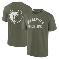 Memphis Grizzlies Unisex Elements Super Soft Short Sleeve T-Shirt Olive - NBA