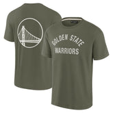 Golden State Warriors Unisex Elements Super Soft Short Sleeve T-Shirt Olive - NBA