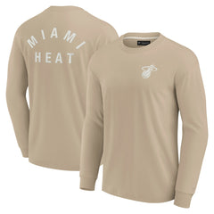Miami Heat Unisex Elements Super Soft Long Sleeve T-Shirt Khaki - NBA