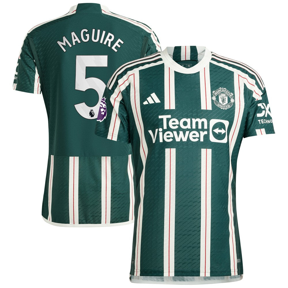 Harry Maguire Manchester United 2023/24 Away Player Jersey Green | Adidas