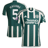 Harry Maguire Manchester United 2023/24 Away Player Jersey Green | Adidas